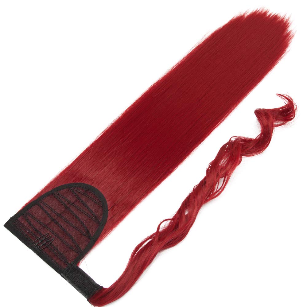 SEGO Ponytail Clip in Pferdeschwanz Extension Haarteil Haarverlängerung Zopf Hair Piece Glatt wie Ec