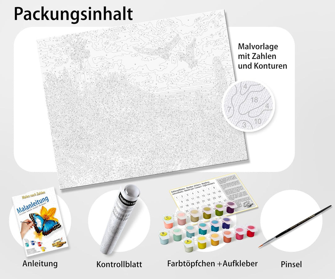 Schipper 609130920 Malen nach Zahlen – Unterwasserwelt - Bilder malen für Erwachsene, inklusive Pins