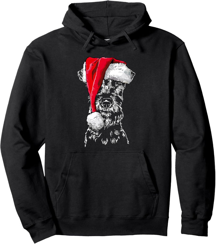 Lustiger Irish Terrier Weihnachtsmann Weihnachten Hunde Pullover Hoodie