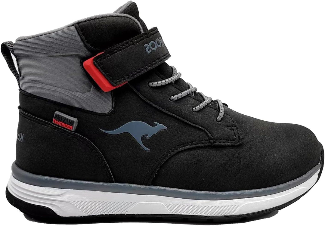 KangaROOS Herren K-Leno V RTX Schneestiefel, Jet Black Steel Grey