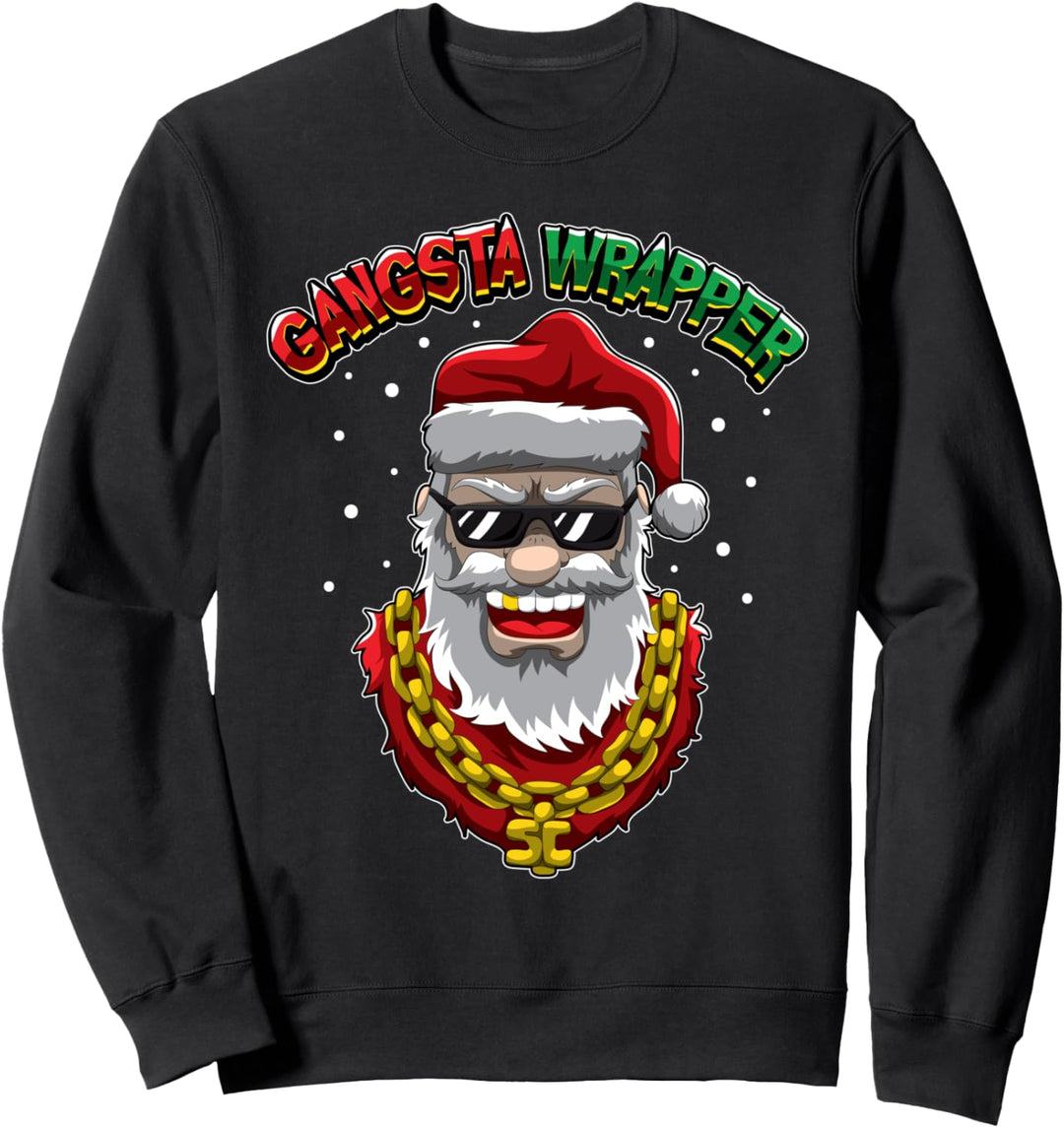 Gangsta Wrapper - Der Weihnachtsmann aus dem Block Sweatshirt