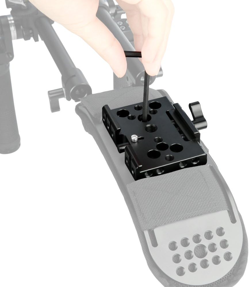 Quick Release Baseplate,NICEYRIG Kamera Schnellwechselplatte für Manfrotto 577 501 504 701 Für Stati