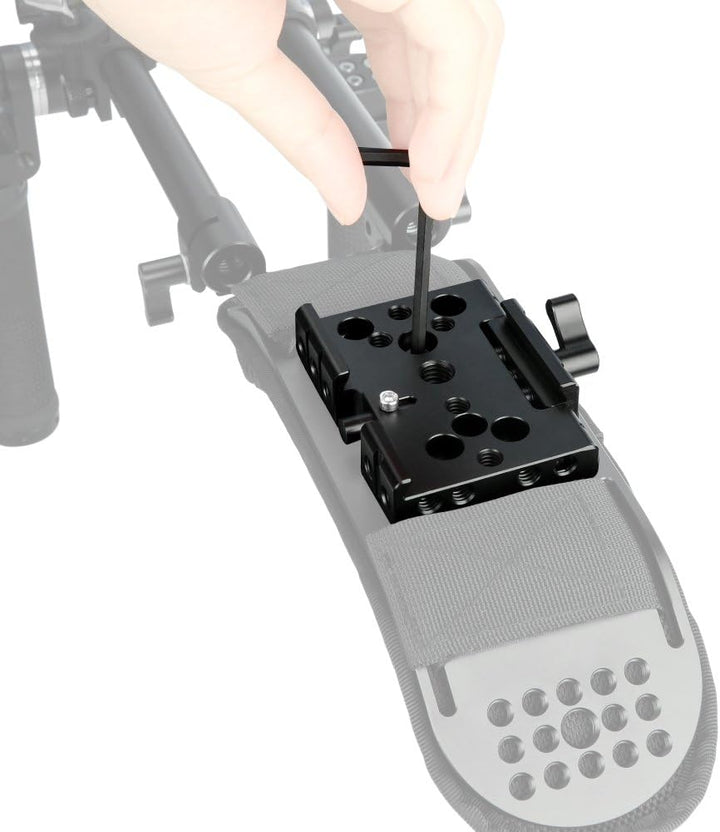 Quick Release Baseplate,NICEYRIG Kamera Schnellwechselplatte für Manfrotto 577 501 504 701 Für Stati