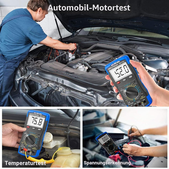Automotive Multimeter AP-770J Auto Digital Multimeter manueller Streckenauto-Multitester Voltage Det