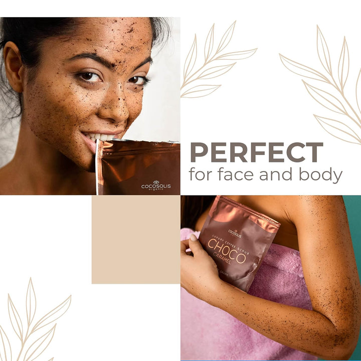 COCOSOLIS SCRUB Kaffee-Body Scrub-Set - ätherische Öle - Das perfekte luxuriöse Geschenkset Frauen -