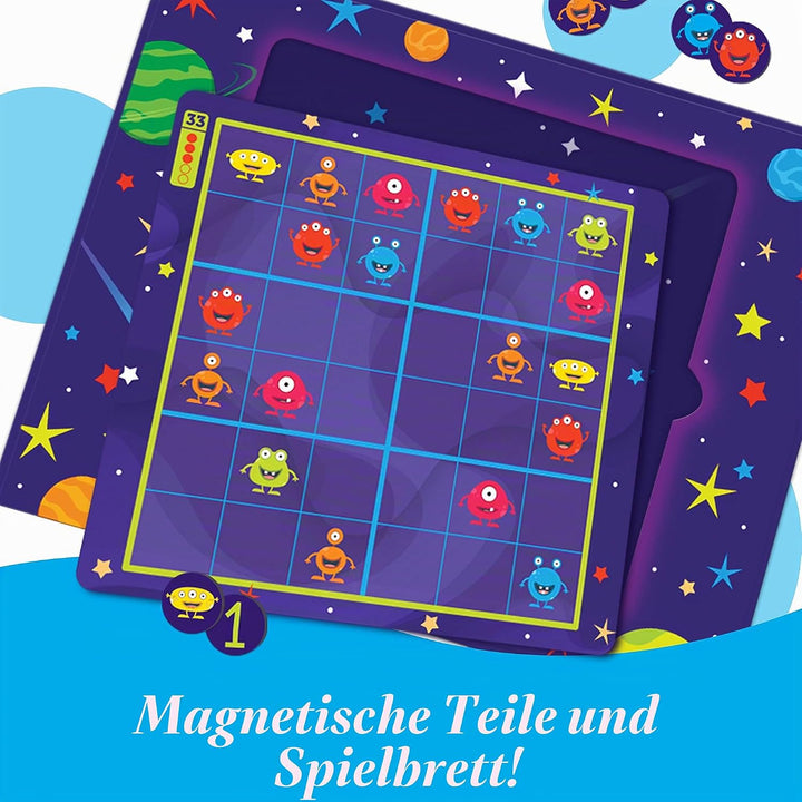 Learning Resources Magnetisches Weltraum-Sudoku, Rätselspiel, 72 Teile, ab 4 Jahren