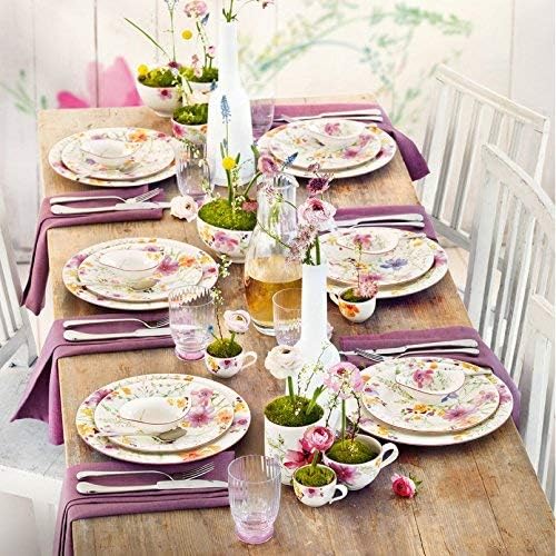 Villeroy & Boch 1041007609 Gechirr-Service, Porzellan, floral, 34,8 x 19,7 x 32,4 cm, 12 Einheiten T