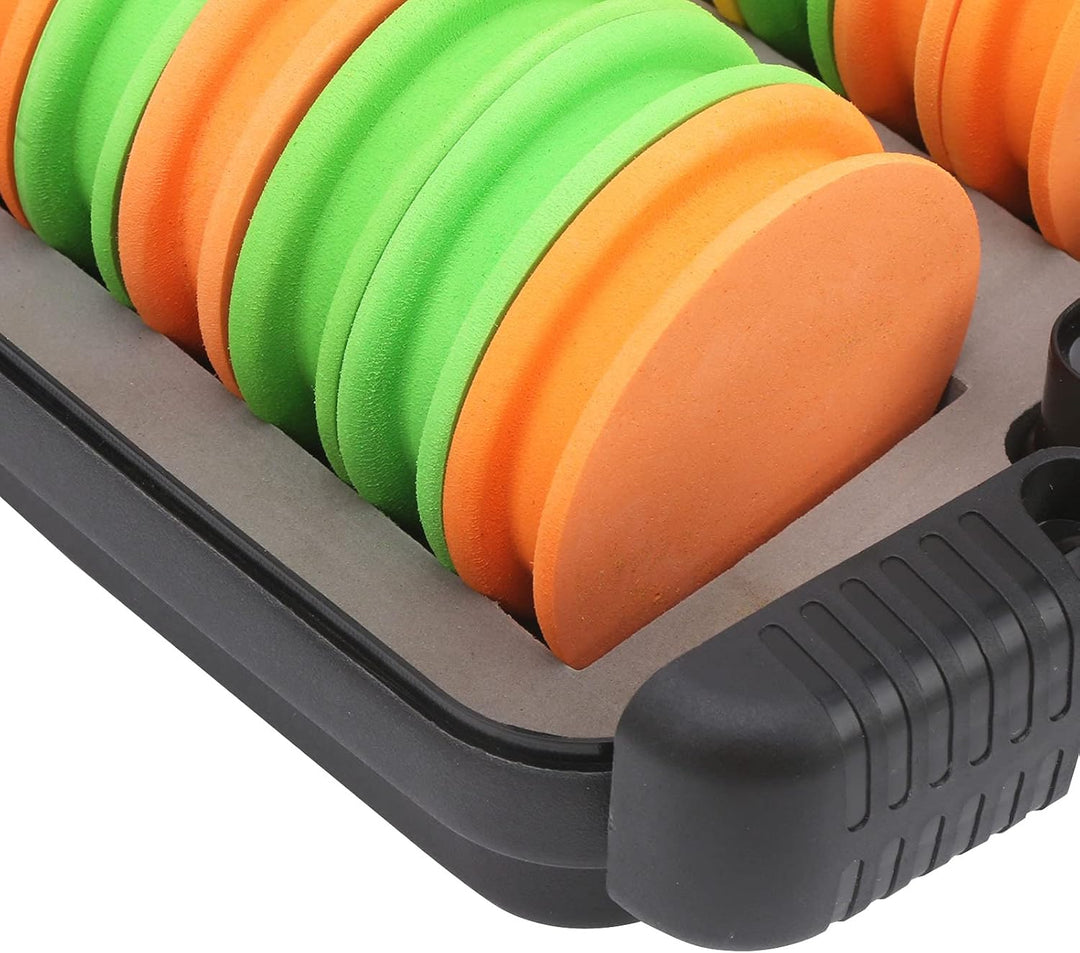 24pcs Eva Angelschnur Lagerung Spulen,Angelschnuraufbewahrung Schaumstoff,Angelschnur-Aufbewahrung F
