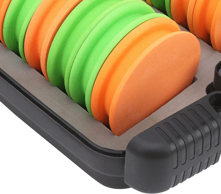 24pcs Eva Angelschnur Lagerung Spulen,Angelschnuraufbewahrung Schaumstoff,Angelschnur-Aufbewahrung F
