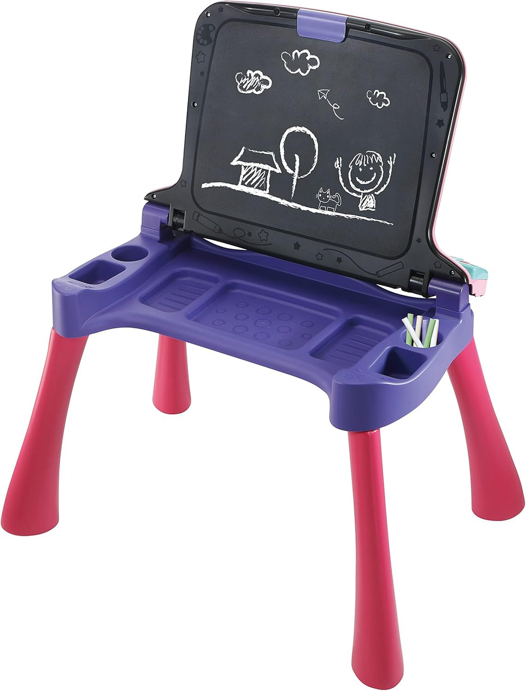 VTech 80-540954 5-in-1 Magic Desk pinker Gaming-Schreibtisch, deutsche Sprache Lila/Pink, Lila/Pink