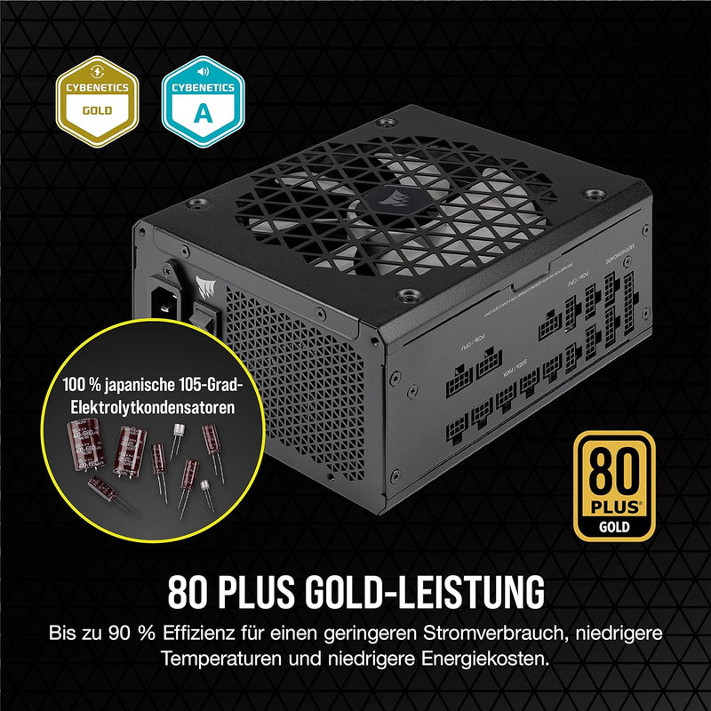 Corsair RM850x Shift Vollmodulares ATX-Netzteil - Modulare Seitenschnittstelle - ATX 3.0- & PCIe 5.0