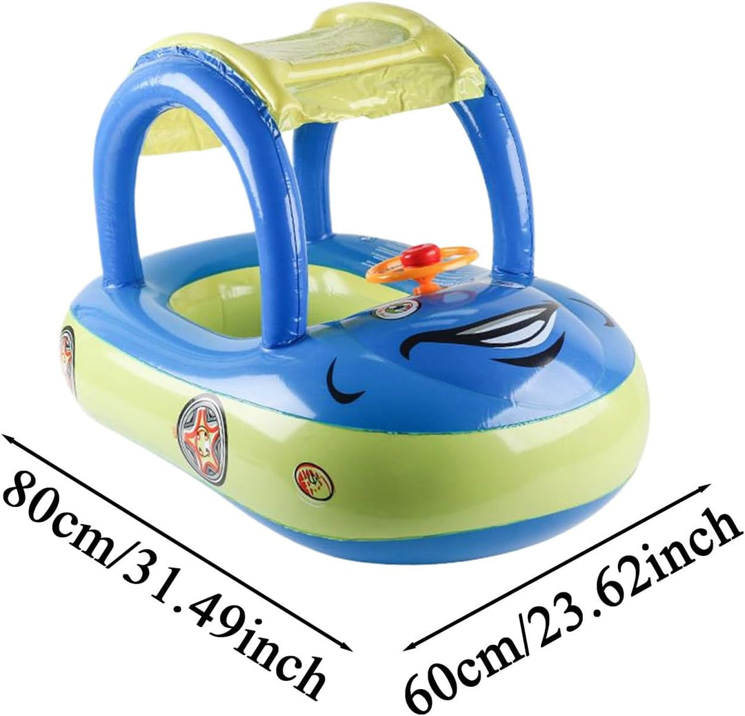 Schwimmring Baby Mit Sonnendach, Float Schwimmreifen Baby, Pool Sicherheitssitz, Aufblasbares Spielz