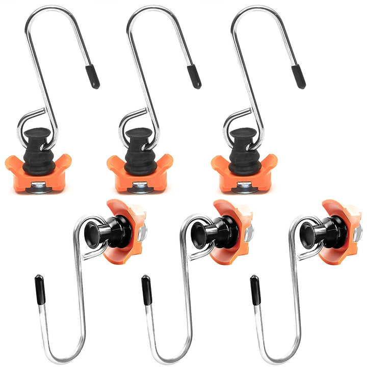 6 Stück airlineschiene zubehör Haken, Single endbeschlag airlineschiene Fitting, Für Zurrschienen 50