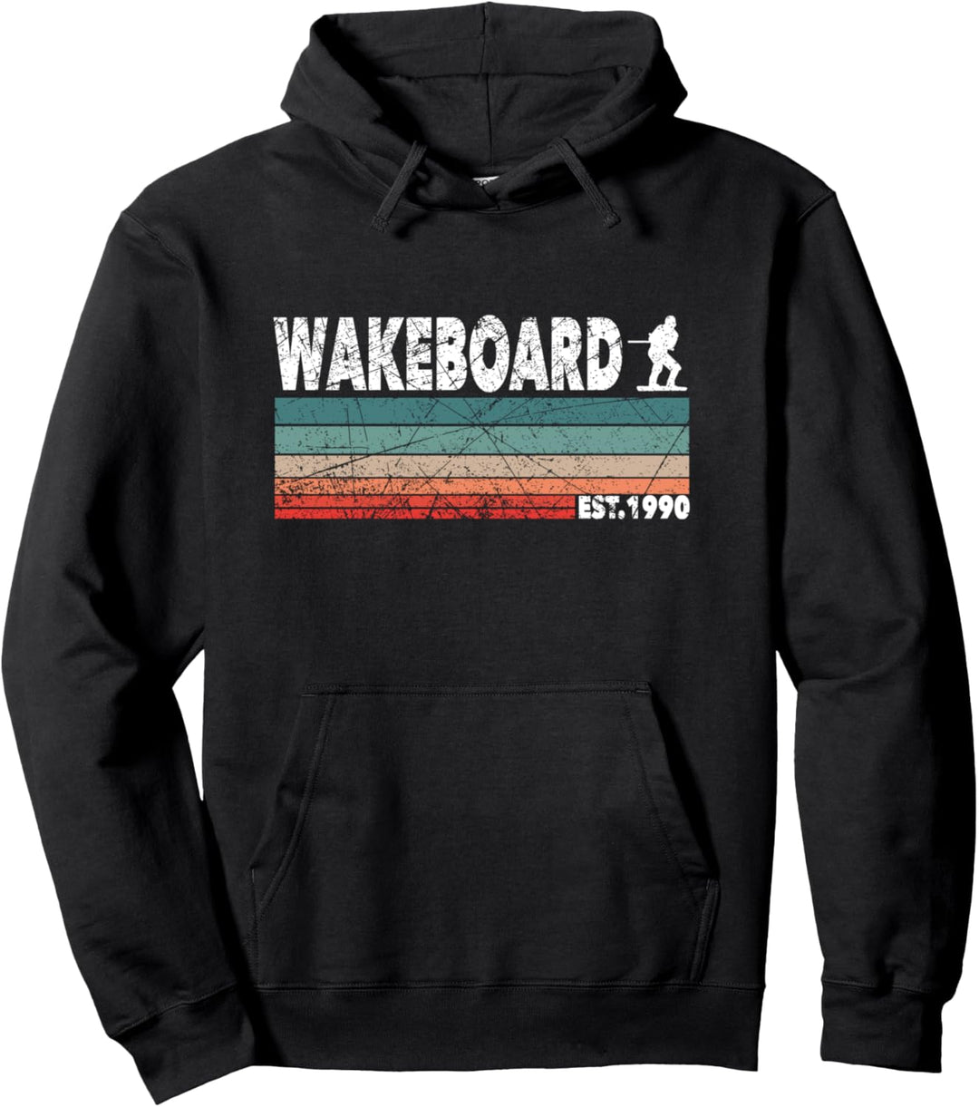 Wakeboard Wakeboarder Vintage Wakeboarder Pullover Hoodie