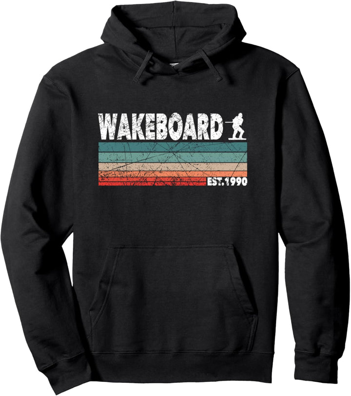 Wakeboard Wakeboarder Vintage Wakeboarder Pullover Hoodie