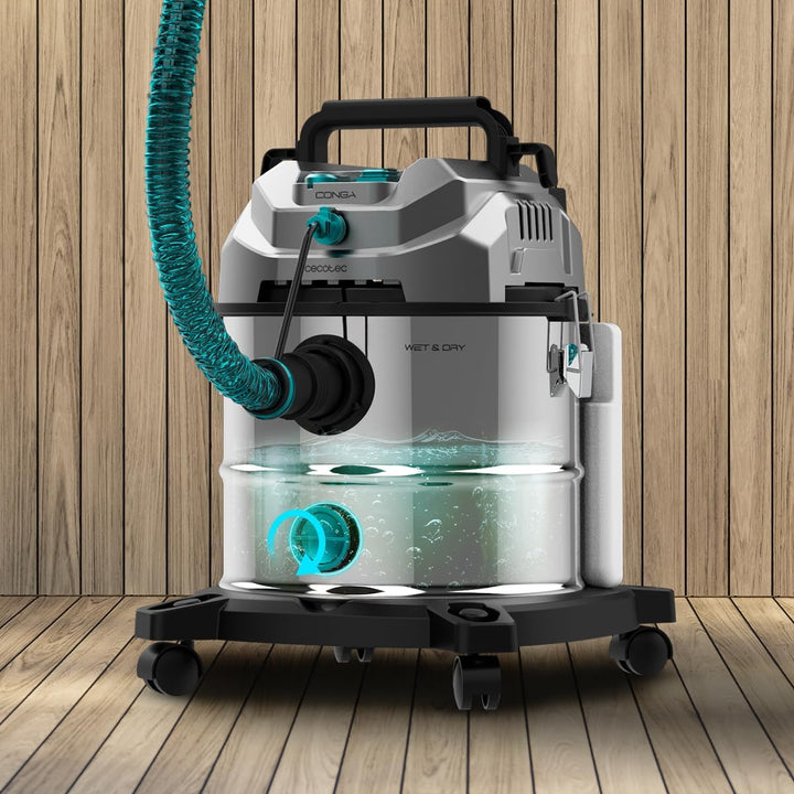 Cecotec Staubsauger für Feststoffe, Flüssigkeiten, Polster und Teppiche mit Kabel Conga CarpetClean