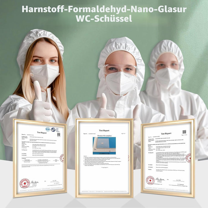 Rainsworth Nano Glaze Toilettendeckel Form D,Urea Formaldehyd Wc Sitz Mit Absenkautomatik,Ergonomisc