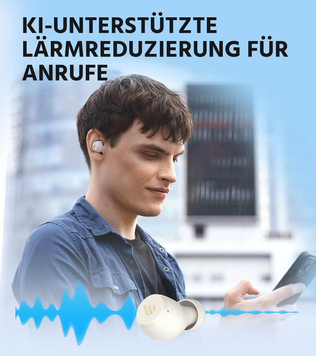 Edifier X3 Lite True Wireless Earbuds, KI-Anrufgeräuschunterdrückung, Bluetooth 5.3, IP55, Touch-Ste