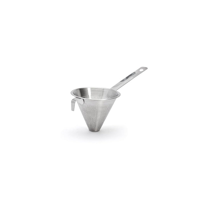 de Buyer - Küchenspitzsieb "Chinois" aus perforiertem Edelstahl -Durchmesser 14 cm - 3350.14N, Silbe