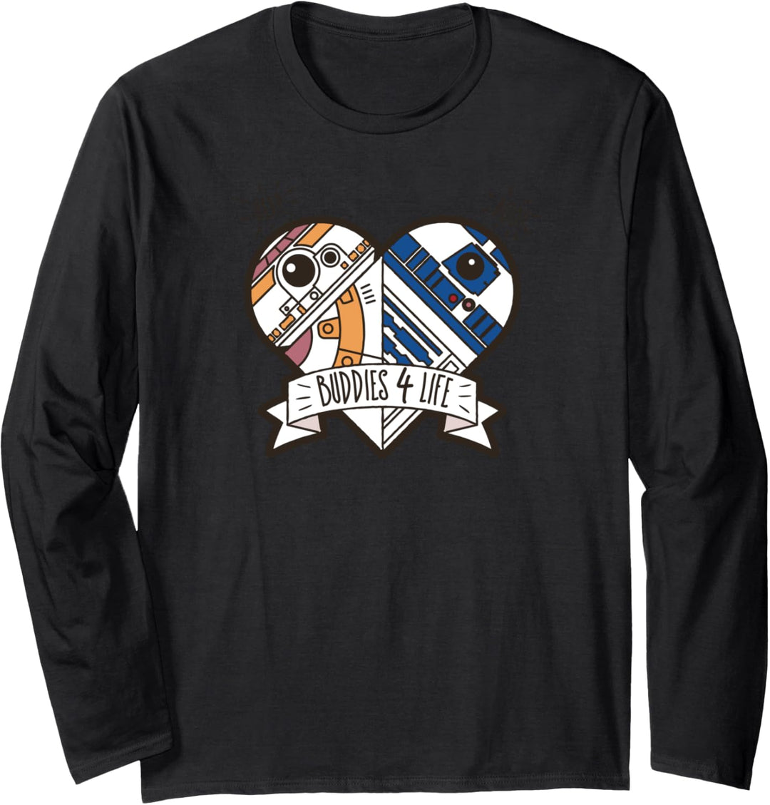 Star Wars Droid BB-8 and R2-D2 Buddies 4 Life Langarmshirt