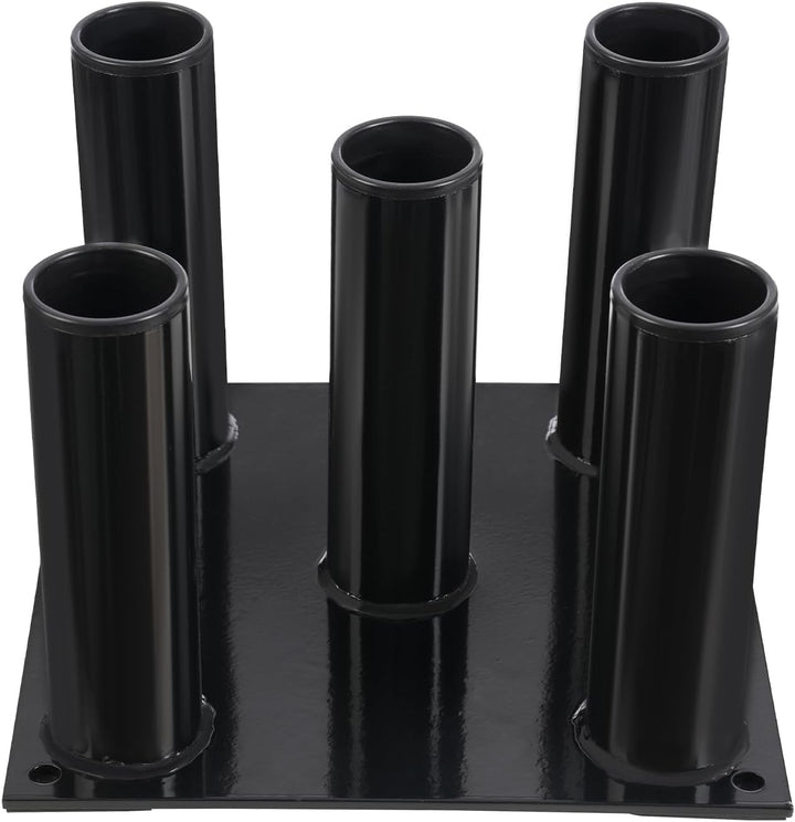 Vertikaler Langhantelständer mit 5 Aufnahmen, Ø 2 Zoll, Stahl | Home Gym Bar Holder Stand, Hantelabl