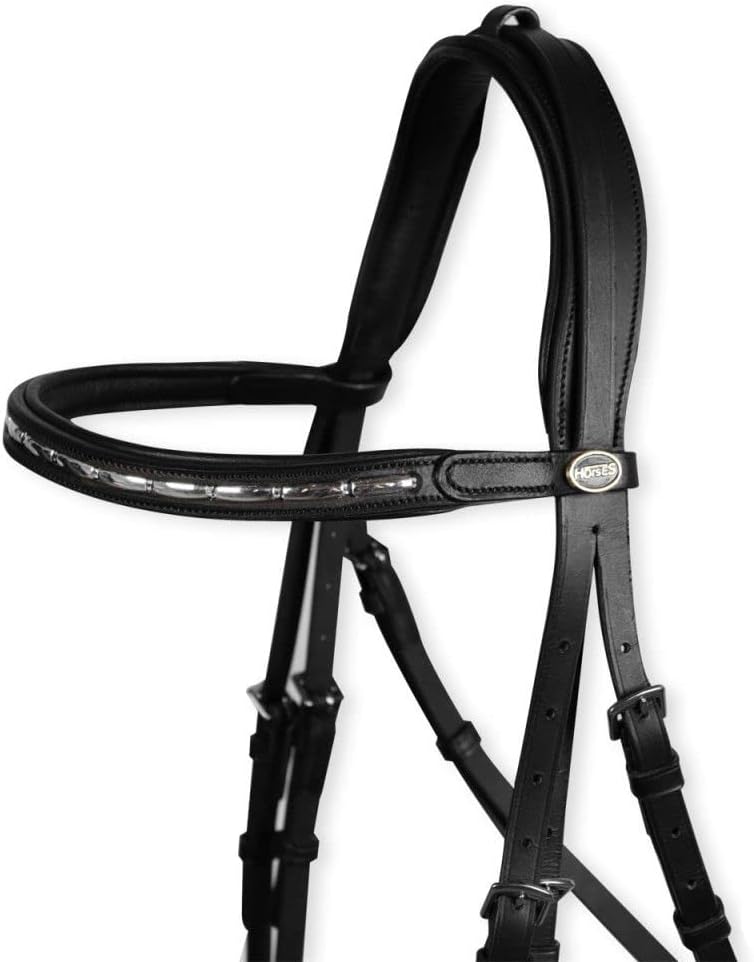 Horses Leder Trense Trieste Schwarz Full, Schwarz Full