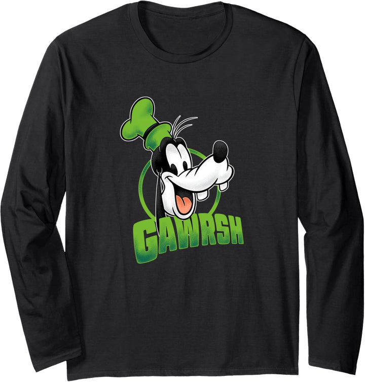 Disney Mickey And Friends Goofy Gawrsh Portrait Langarmshirt