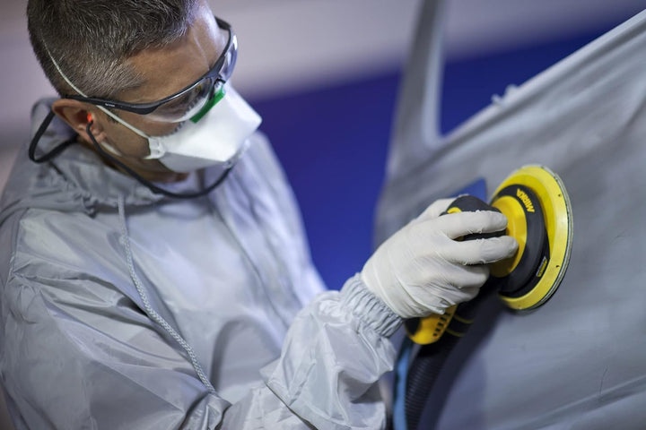 Mirka PROS 650CV / Druckluft Exzenter-Schleifer Schleifmaschine mit Zentral-Absaugung und Klett/für