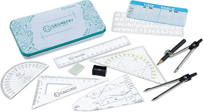 CALCUSO Streberpaket: Casio FX-85DE X + WYNGS Schutztasche schwarz + Fachbuch von CALCUSO + Displays