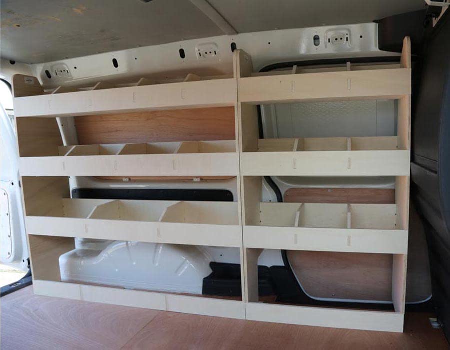 Vanify - Kompatibel mit Volkswagen Caddy L2 (Maxi) 2003-20 Fahrzeugeinrichtung Fahrzeugregale, kompl