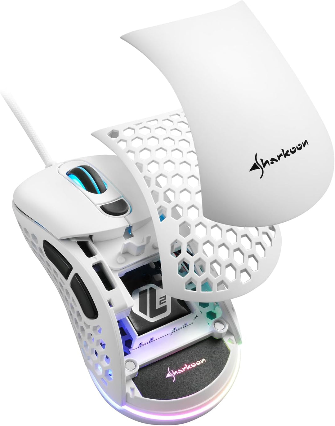 Sharkoon Light² 200 Gaming Maus white Weiss 200 Gaming Maus Single, Weiss 200 Gaming Maus Single