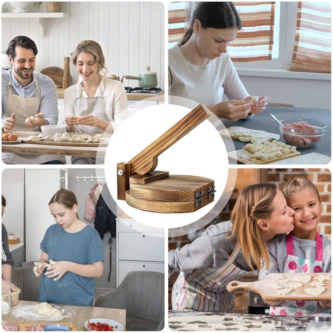 Teigtaschenformer,Multifunktionale Herstellung Von Holz-Teigblättern | Knödel- und Empanada-Formpres