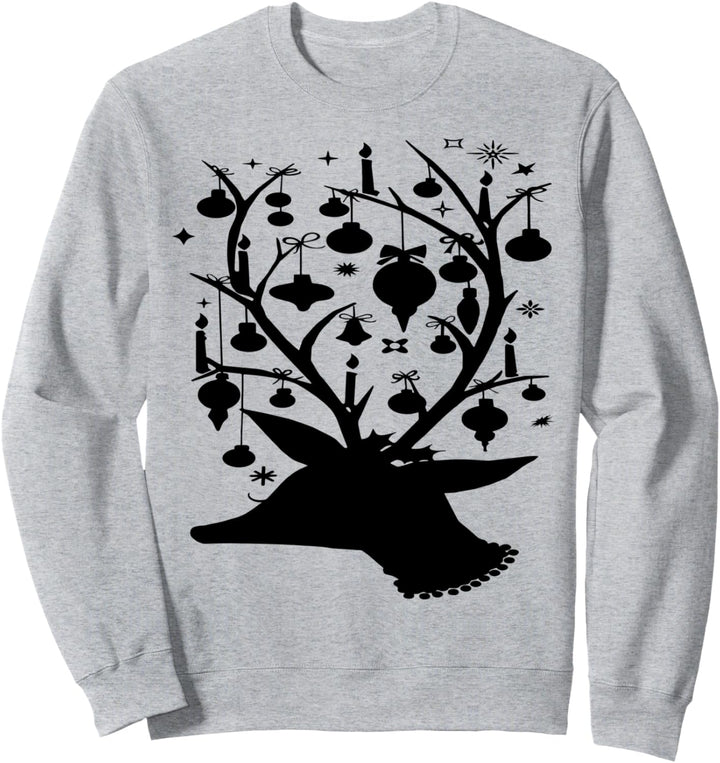 Weihnachts Rentiergeweih Sweatshirt