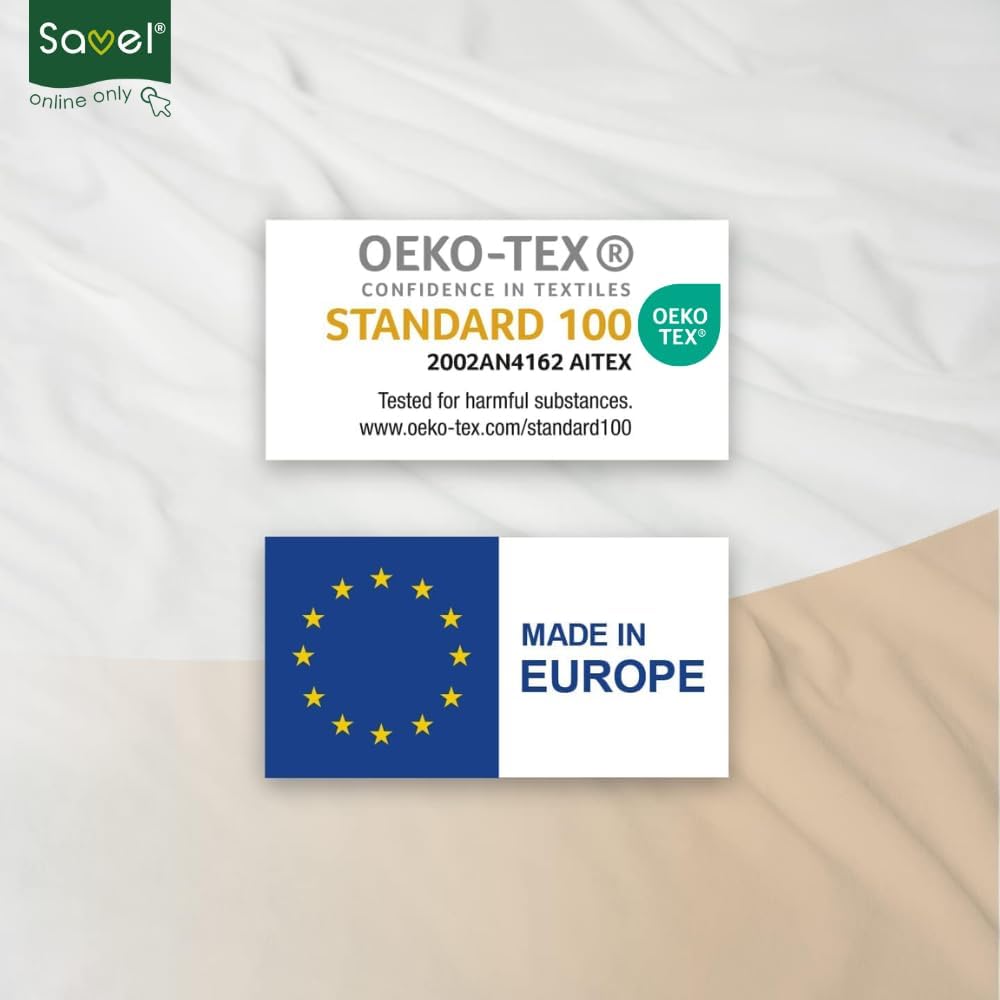 Savel - Matratzenbezug aus 100% Baumwollfrottee, elastisch, anpassungsfähig, hochabsorbierend (Stück