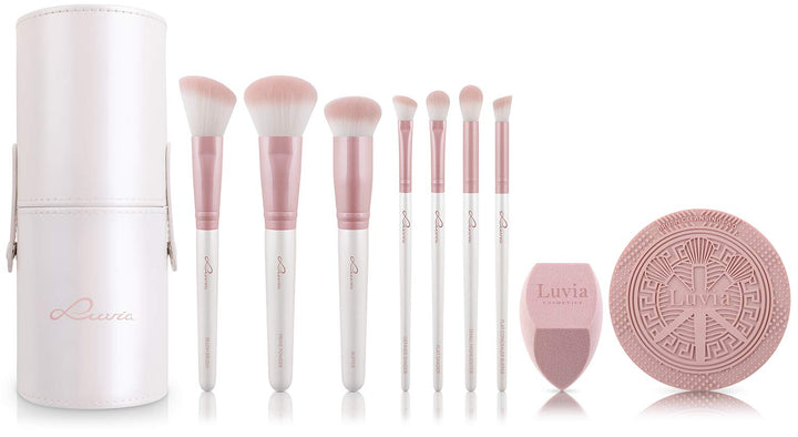 Make-up Pinselset Luvia, Prime Vegan Pro - Candy &amp; Augenpinsel-Set Luvia, Essential Eye Brush Set, 5