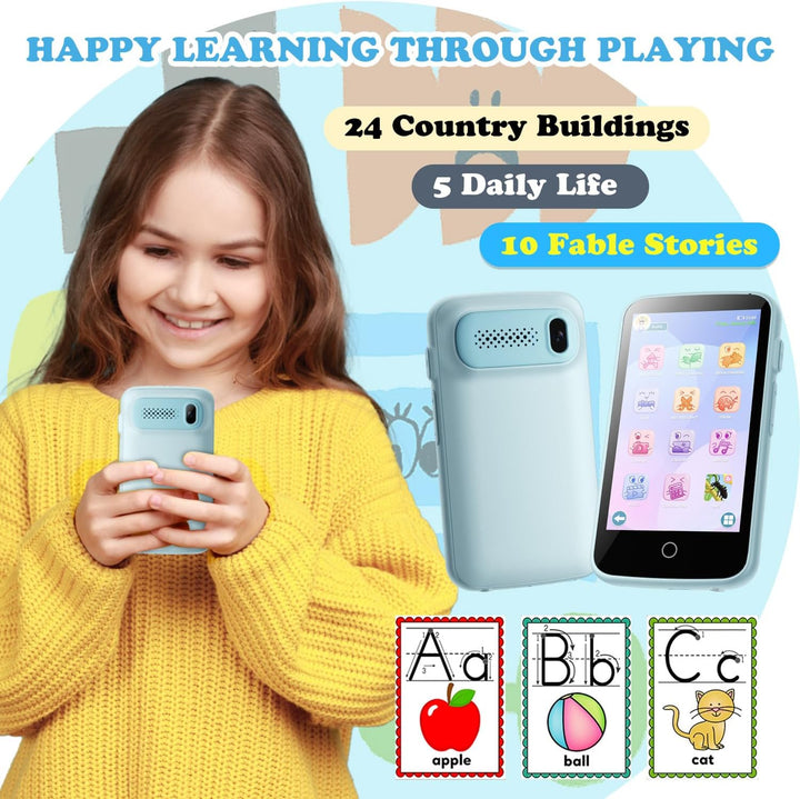 Kinderkamera, 3.97" Touchscreen Kinder Handy Smartphone Spielzeug, pädagogische Lerngeschenke für 4-