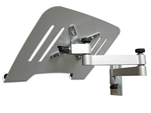 Drall Universal Wandhalterung Halterung für Laptop Netbook Tablet PC - Silber - mit Notebook Adapter