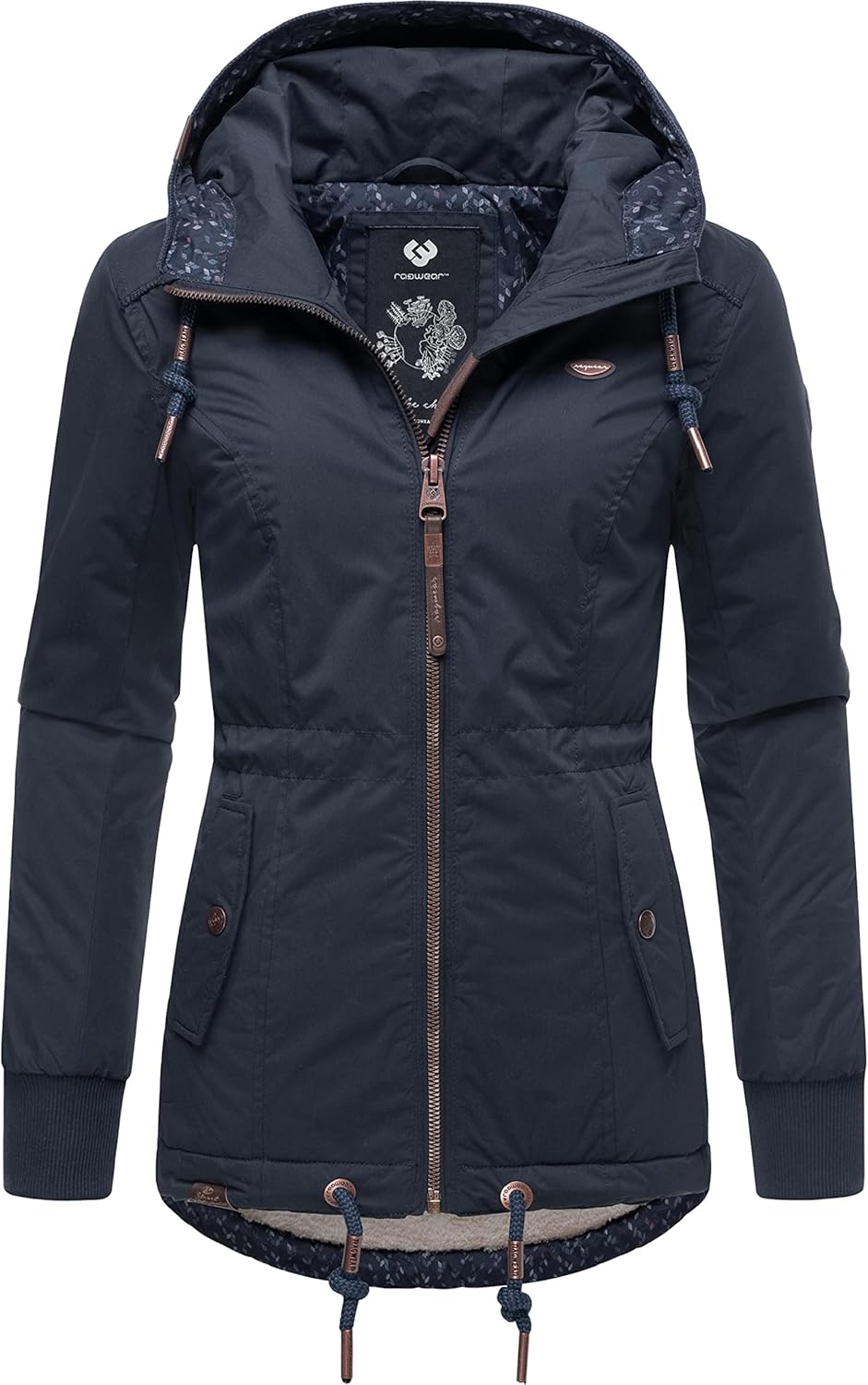 Ragwear Damen Winterjacke Outdoorjacke mit Kapuze YM-Danka XS-6XL S Navy022, S Navy022