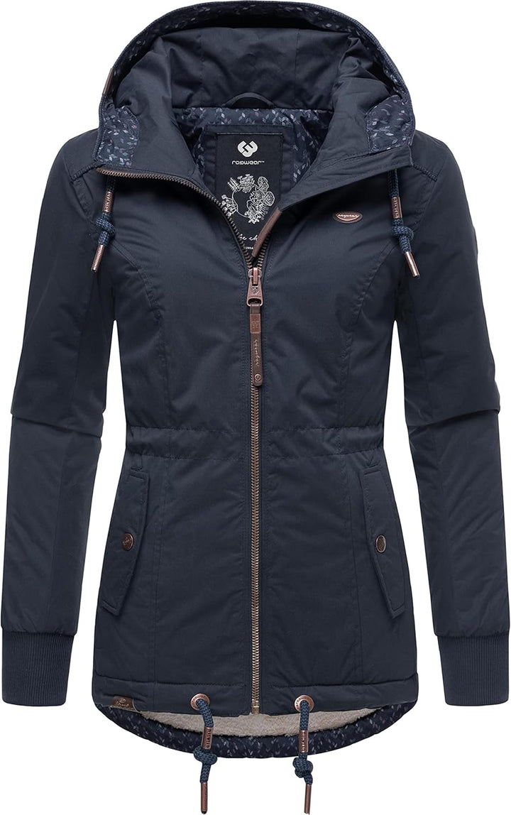 Ragwear Damen Winterjacke Outdoorjacke mit Kapuze YM-Danka XS-6XL S Navy022, S Navy022