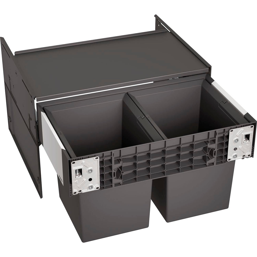 BLANCO SELECT II Compact 60/2 | Kunststoff, Aluminium | 60er Unterschrank | Auszugssystem zur Fronta