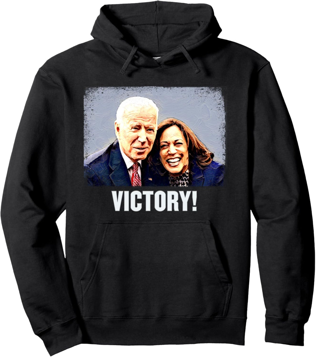 Portrait Biden Harris Shirt Bild Pro Biden Harris Sieg Pullover Hoodie