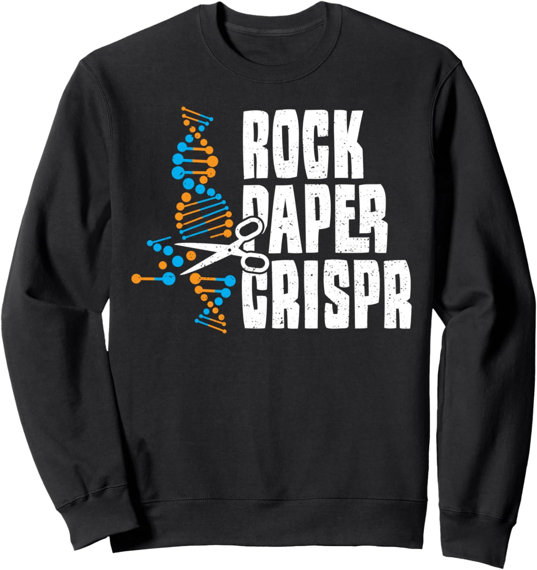 Wissenschaft: Rock Paper Crispr - Ingenieur Sprüche Sweatshirt