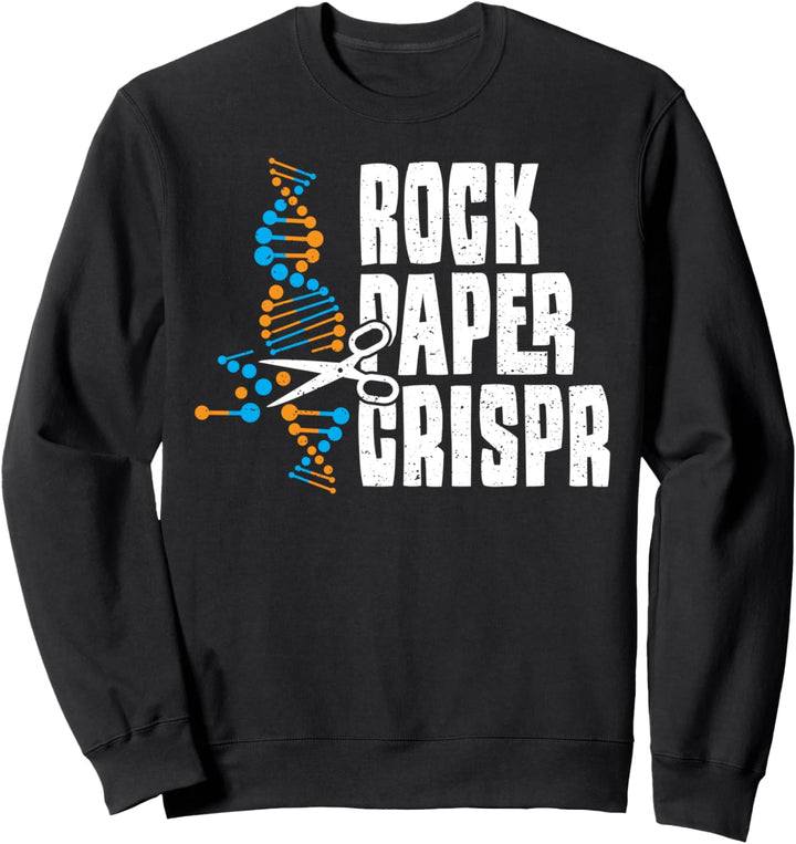 Wissenschaft: Rock Paper Crispr - Ingenieur Sprüche Sweatshirt