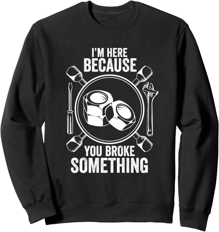 Mechaniker Schreiner Werkzeuge Schraubenschlüssel Muttern Sc Sweatshirt