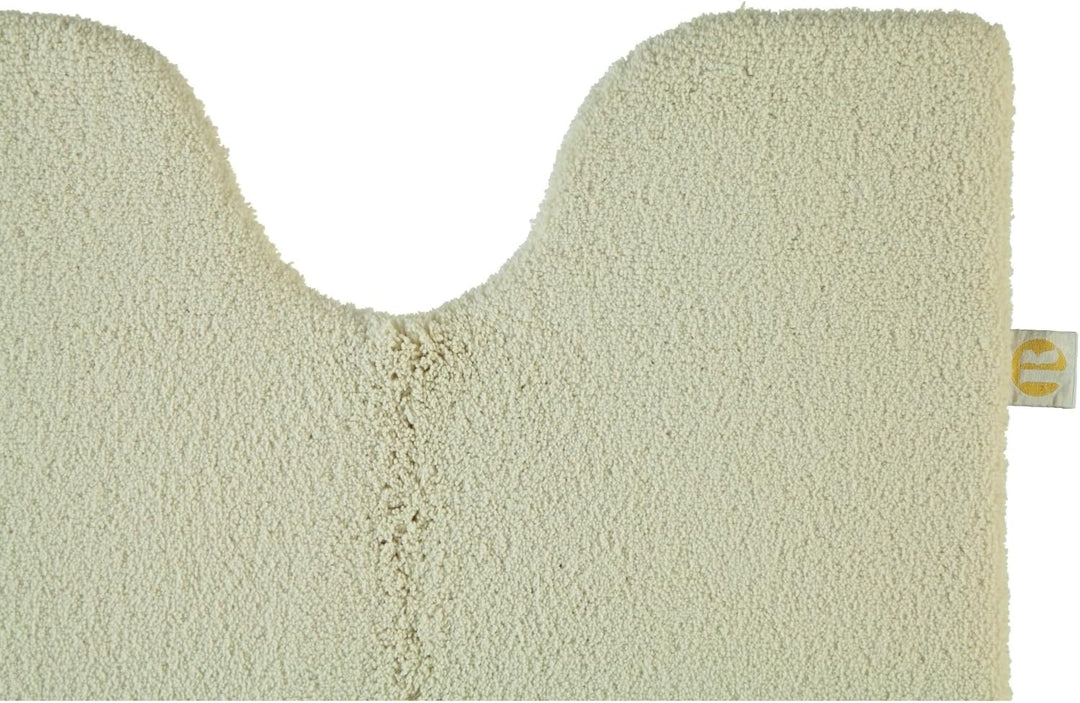 Rhomtuft Badteppiche Square beige - 42 Toilettenvorlage mit Ausschnitt 55x60 cm, Toilettenvorlage mi
