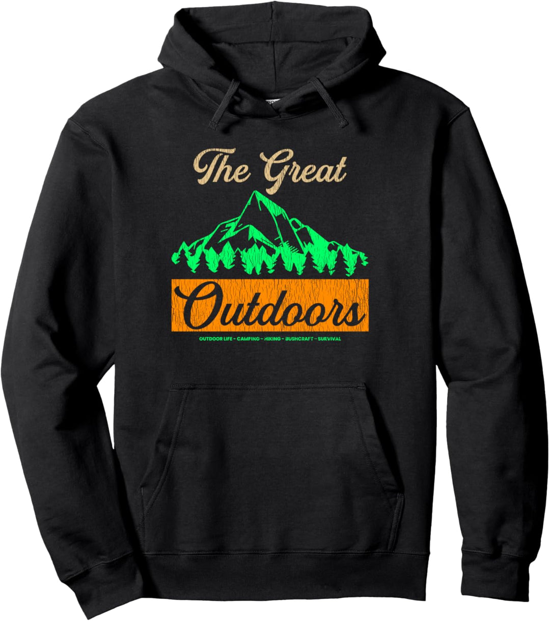 Retro Machen Sie eine Wanderung im Freien Bergbär Wanderer Pullover Hoodie