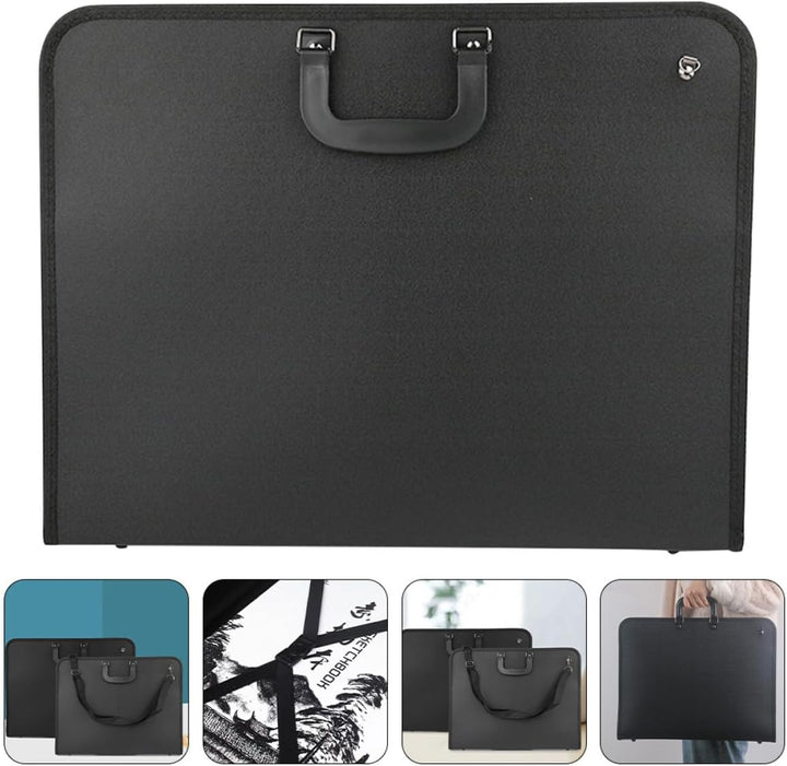 jojofuny Künstlertasche Aufbewahrungstasche 35x46cm mit Griff aus Robustem Material Tragbare Zeichen