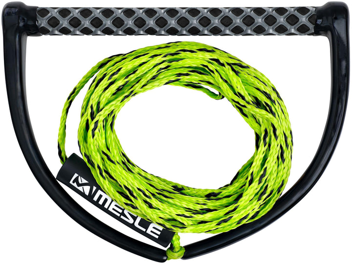 Mesle Wakeboard-Leine ONE 60', 15'' breiter Eva Griff, Wakeboard Seil Hantel lime, lime