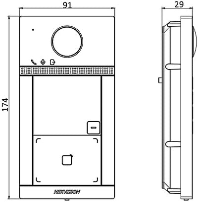 MATHFEL WLAN 2 Familienhaus IP Video Türsprechanlage, Unterputz-Türstation IP65, 7 Zoll Monitor, HD-