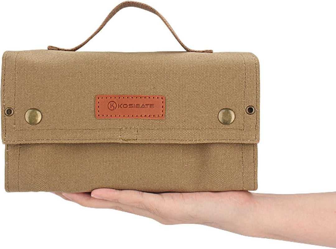 Gewürzgläser Set mit 10 Gewürzgläser, Gewürzdosen für Camping, Tragbare Gewürztasche, Gewürz-Aufbewa